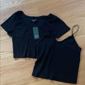 Crop top shirt & tank